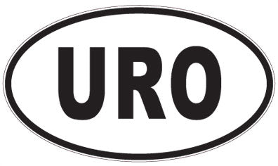URO - 3 Letter Initials Oval Magnet