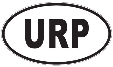URP - 3 Letter Initials Oval Magnet