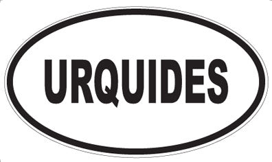 URQUIDES - Oval Sticker