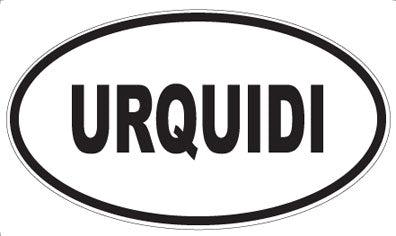 URQUIDI - Oval Sticker