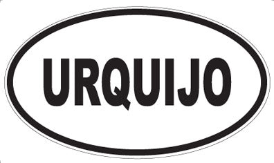 URQUIJO - Oval Sticker