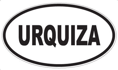 URQUIZA - Oval Sticker