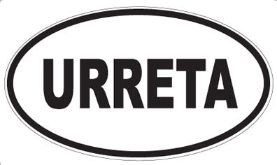 URRETA - Oval Sticker
