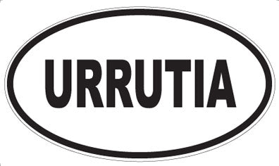 URRUTIA - Oval Sticker