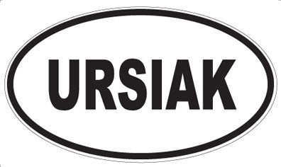URSIAK - Oval Sticker