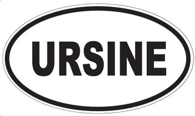 URSINE - Oval Sticker