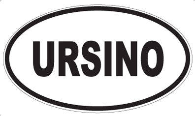 URSINO - Oval Sticker