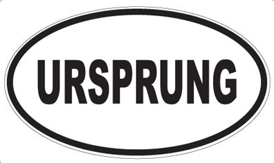 URSPRUNG - Oval Sticker