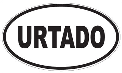 URTADO - Oval Sticker