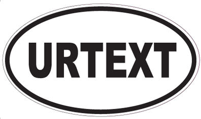 URTEXT - Oval Sticker