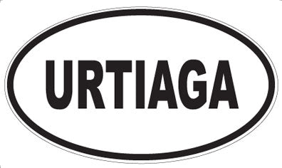 URTIAGA - Oval Sticker