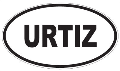 URTIZ - Oval Sticker