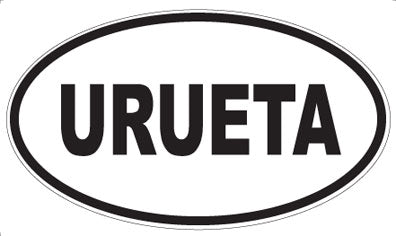 URUETA - Oval Sticker