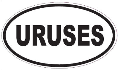 URUSES - Oval Sticker