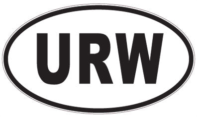 URW - 3 Letter Initials Oval Magnet