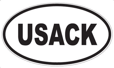 USACK - Oval Sticker