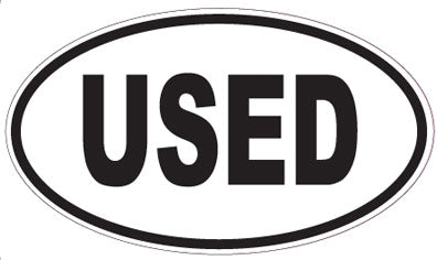 USED - Oval Sticker