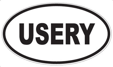 USERY - Oval Magnet