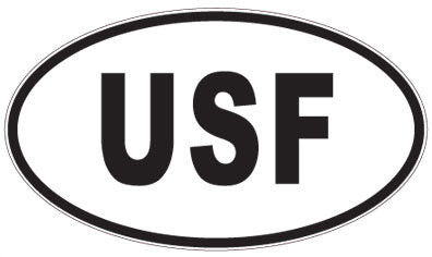 USF - 3 Letter Initials Oval Magnet