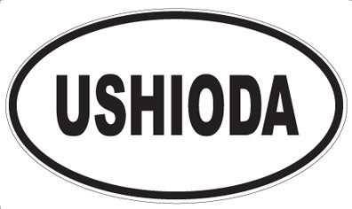 USHIODA - Oval Sticker