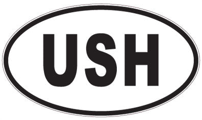 USH - 3 Letter Initials Oval Magnet
