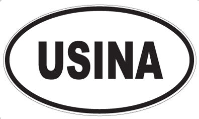 USINA - Oval Sticker