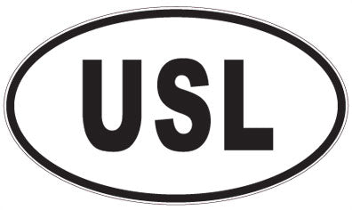 USL - 3 Letter Initials Oval Magnet