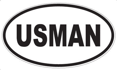 USMAN - Oval Magnet