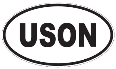 USON - Oval Sticker