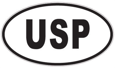 USP - 3 Letter Initials Oval Magnet