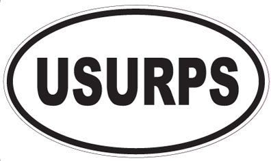 USURPS - Oval Sticker