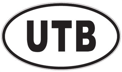 UTB - 3 Letter Initials Oval Magnet