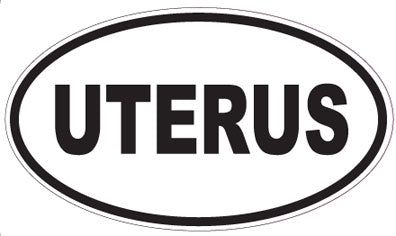 UTERUS - Oval Sticker