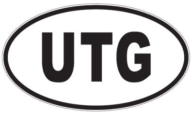 UTG - 3 Letter Initials Oval Magnet