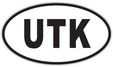 UTK - 3 Letter Initials Oval Magnet