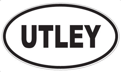 UTLEY - Oval Sticker