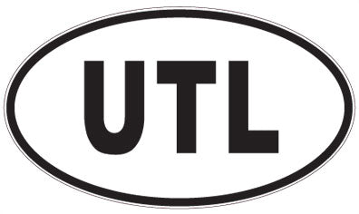 UTL - 3 Letter Initials Oval Magnet