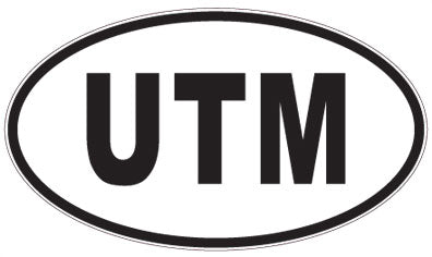 UTM - 3 Letter Initials Oval Magnet