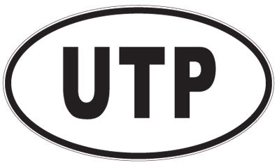 UTP - 3 Letter Initials Oval Magnet