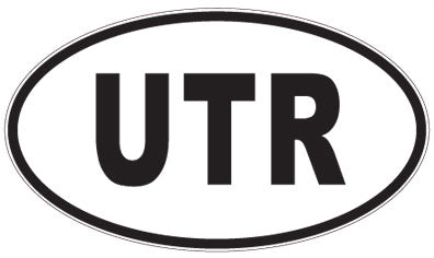 UTR - 3 Letter Initials Oval Magnet