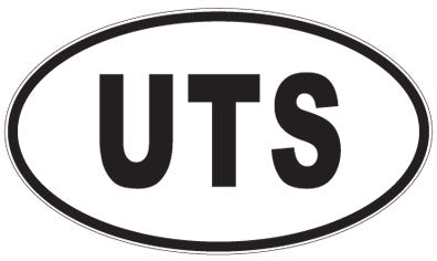 UTS - 3 Letter Initials Oval Magnet