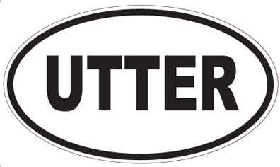UTTER - Oval Magnet