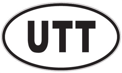 UTT - 3 Letter Initials Oval Magnet
