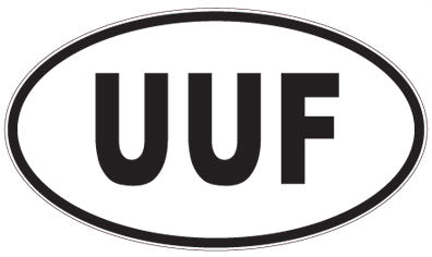 UUF - 3 Letter Initials Oval Magnet