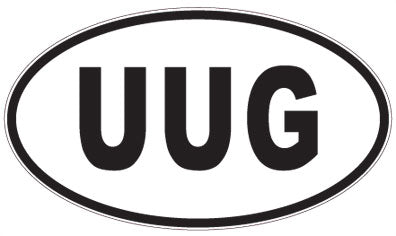 UUG - 3 Letter Initials Oval Magnet