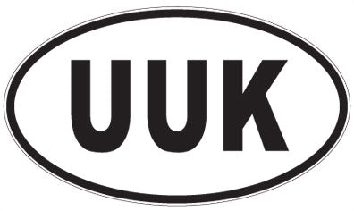 UUK - 3 Letter Initials Oval Magnet