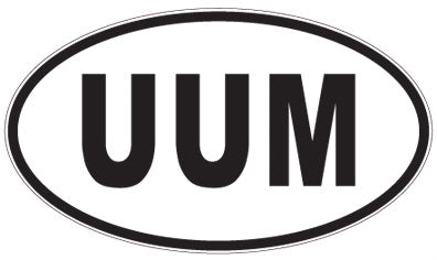 UUM - 3 Letter Initials Oval Magnet