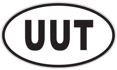 UUT - 3 Letter Initials Oval Magnet