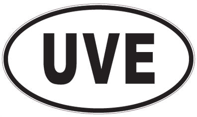 UVE - 3 Letter Initials Oval Magnet