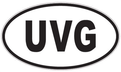 UVG - 3 Letter Initials Oval Magnet